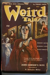 Weird Tales-- May 1943-- John Cawder's Wife-- Brundage cover--Pulp Magazine