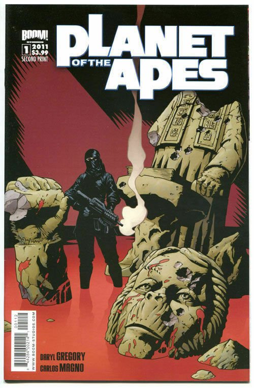 PLANET of the Apes #1 2nd print, VF+, vs Man, War, 2011, more POA's in store