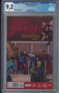 Young Avengers 14 CGC 9.2 NM- Origin AMERICA CHAVEZ 2013 KEY HTF Only 2 In Censu