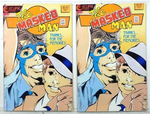 Masked Man Lot of 2 #9 x2 (1986) Eclipse Comics 1st Print Comic Books