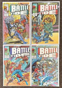 Battle Tide #1,2,3,4 Marvel UK 1992 Wolverine Psylocke NM Set