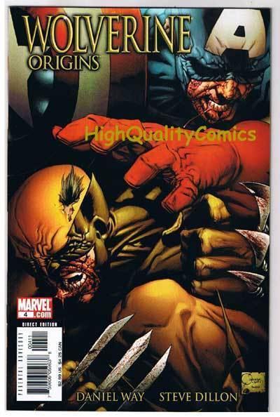 WOLVERINE : ORIGINS #4, VF/NM, Dan Way, Captain America, 2006, more in store