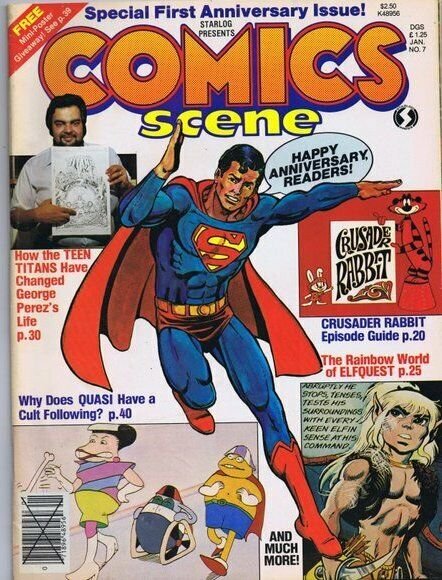 ORIGINAL Vintage 1982 Comics Scene Magazine #7 Superman
