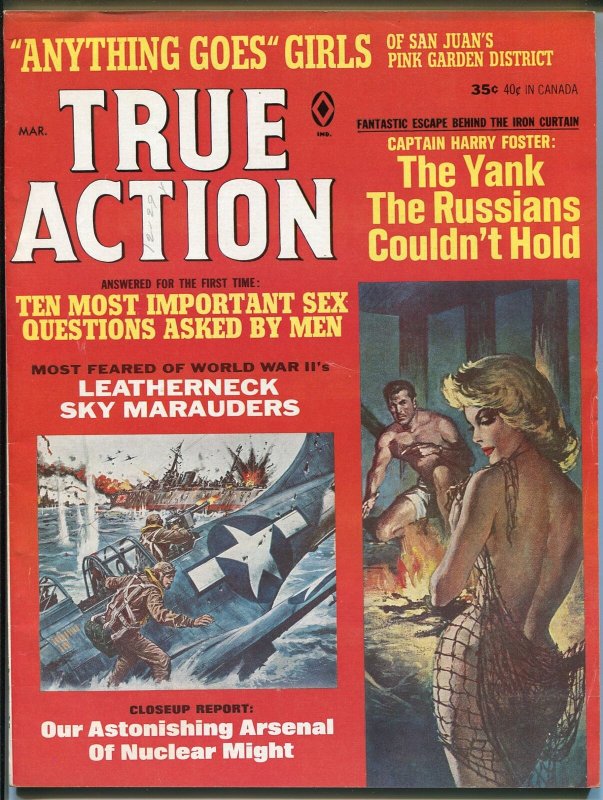 True Action  3/1966-Atlas-spicy blond-Kunstler-Sue Weston-pulp-FN