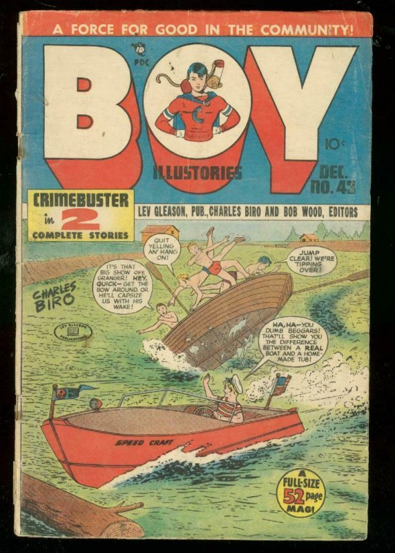 BOY COMICS #43 1948-CHARLES BIRO-BOB WOOD-NORMAN MAURER VG