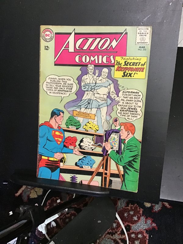 Action Comics #310  (1964) 1st Rainbow kryptonite! Phantom zone criminals! FN