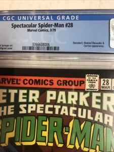 Peter Parker Spectacular Spider-Man (1979) # 28 (CGC 9.2 WP) | Frank Miller