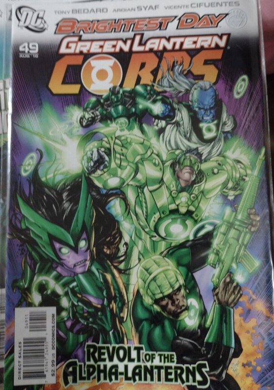 GREEN LANTERN CORPS  # 49 2010  DC brightest day syaf
