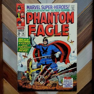 MARVEL SUPER HEROES #16 FN+ 1968 1st Silver Age App PHANTOM EAGLE! Trimpe Art
