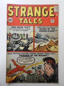 Strange Tales #102 (1962) VG Condition! Moisture stain, rusty top staple