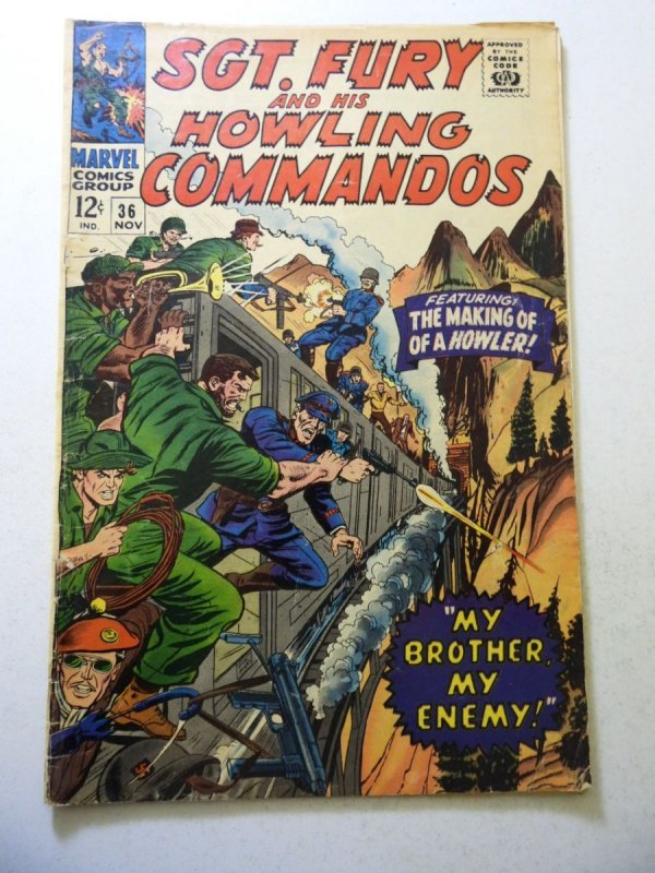 Sgt. Fury #36 (1966) VG Condition