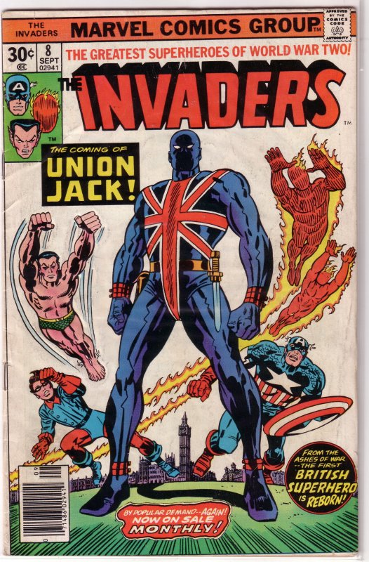 Invader (vol. 1, 1975) # 8 GD Thomas/Robbins, Kirby cover, Union Jack