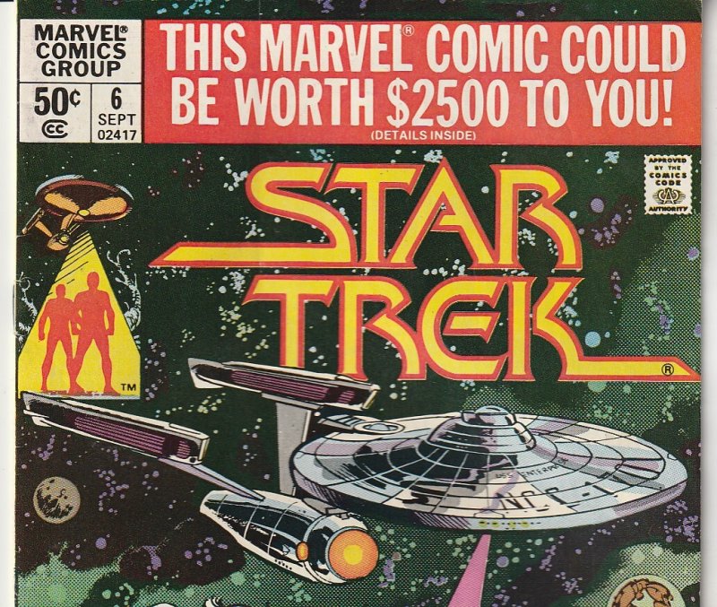Star Trek(Marvel) # 6 Mystery In Space !
