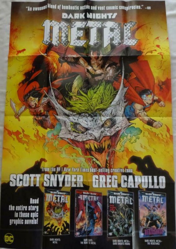 DARK NIGHTS METAL Promo Poster, 24 x 36, 2017, DC, Unused more in our store 191