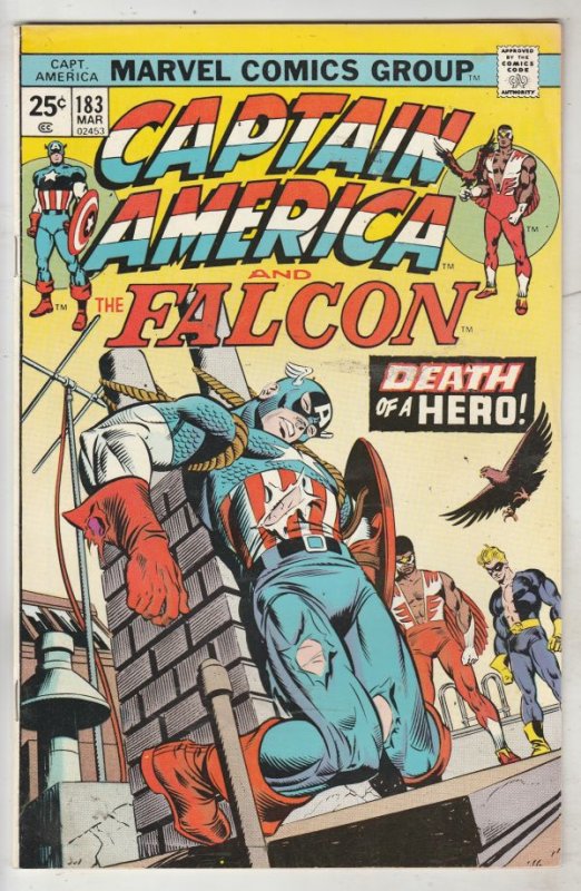 Captain America #183 (Mar-75) VF High-Grade Captain America