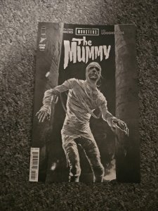 (2025) UNIVERSAL MONSTERS THE MUMMY #1 1:25 JOSHUA MIDDLETON B/W Variant NM