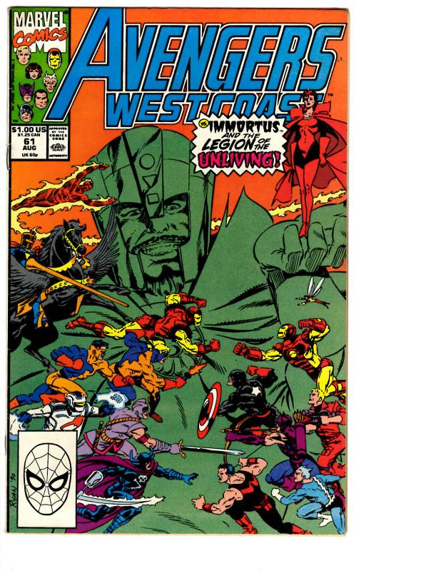 10 Avengers West Coast Marvel Comic Books # 61 62 63 64 65 66 67 68 69 70 BH6