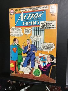 Action Comics #306  (1963) cameos Mxyzptlk, Mon-El, Super pets, brainiac 5! FN