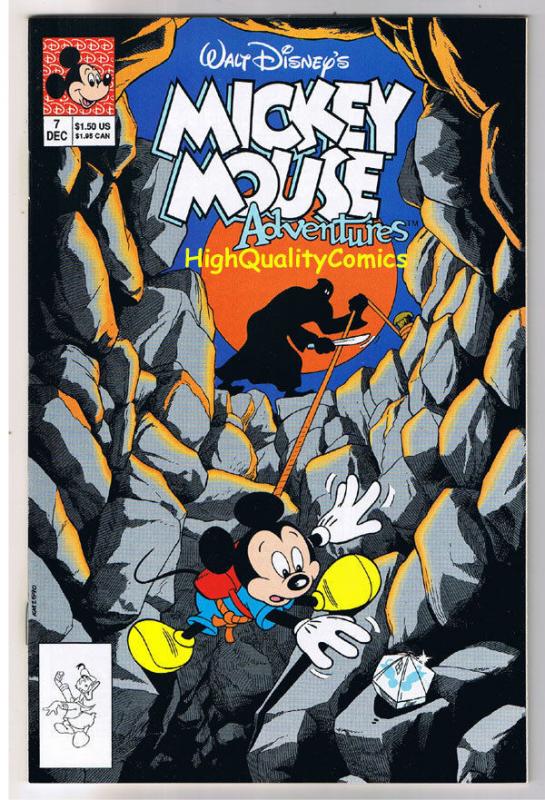 MICKEY MOUSE ADVENTURES #7, NM+, Walt, 1st Disney, 1990, more in store