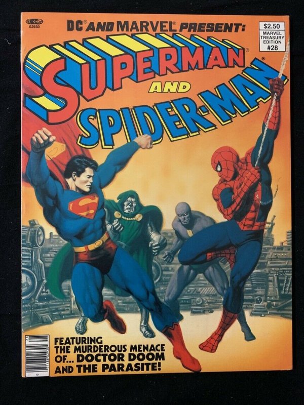 Marvel Treasury Edition #28 -Superman And Spider-man 1971 superhero team-up-VF