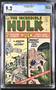 INCREDIBLE HULK #4 CGC 9.2 ORIGIN RETOLD