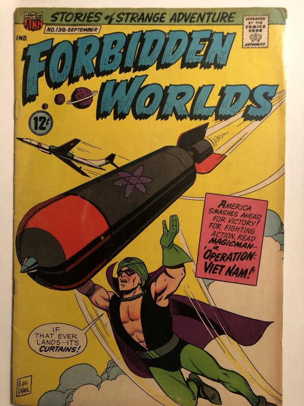 Forbidden Worlds#138,VG, Constanza-Hickey Art! Some discolor@edge