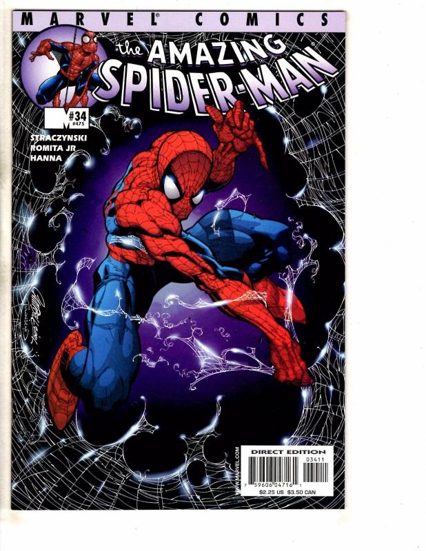 4 Amazing Spider-Man Marvel Comic Books # 473 474 475 476 NM Range Campbell J268