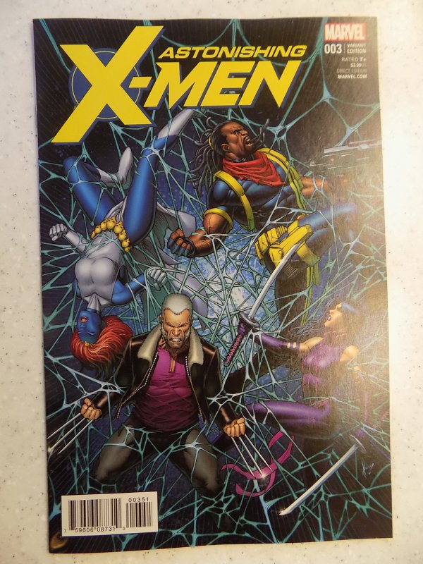 ASTONISHING X-MEN # 3 MARVEL DALE KEOWN PSYLOCKE WOLVERINE VARIANT RARE