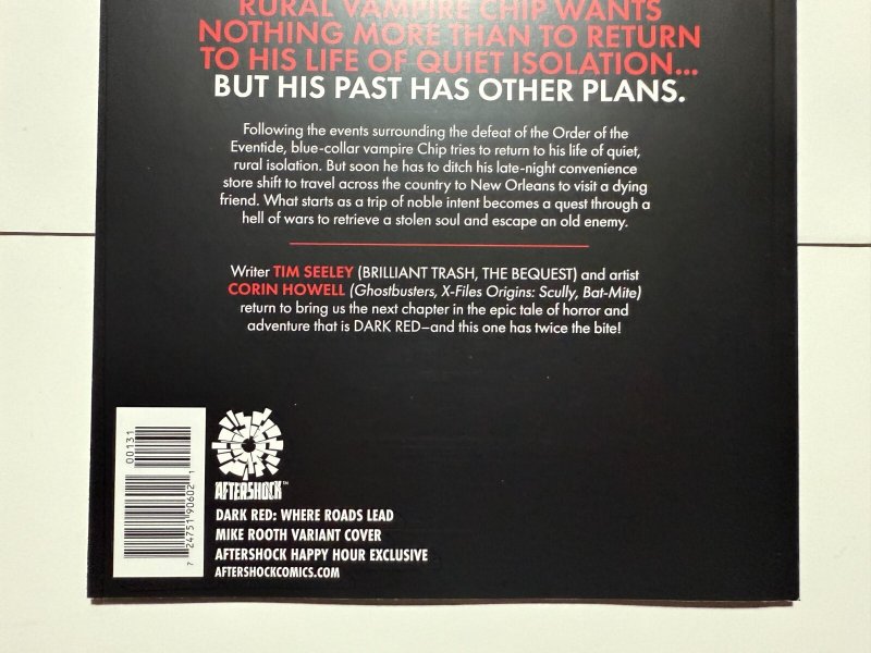 Dark Red # 1 NM Rooth Happy Variant Cover Aftershock Mag Size Comic Book 1 J404