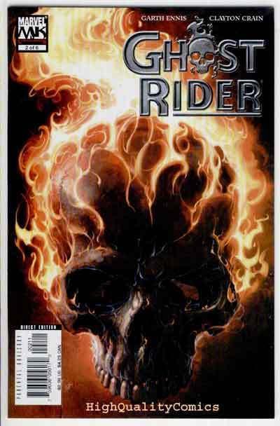 GHOST RIDER #2, VF+, Clayton Crain, Garth Ennis, 2005, more GR in store