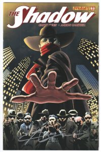 The Shadow #1 Cassaday Cover (2012) Signed on front cover