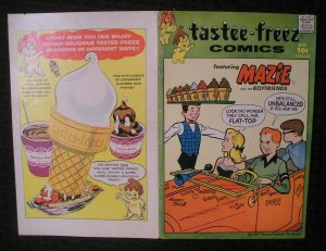 COVER ONLY 1957 Tastee-Freez Comics Featuring Mazie & Her Boyfriends #5 VG- 3.5