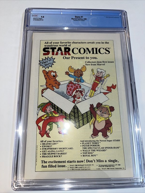 Dune (1985) # 1 (CGC 9.8 SS) Canadian price Variant CPV