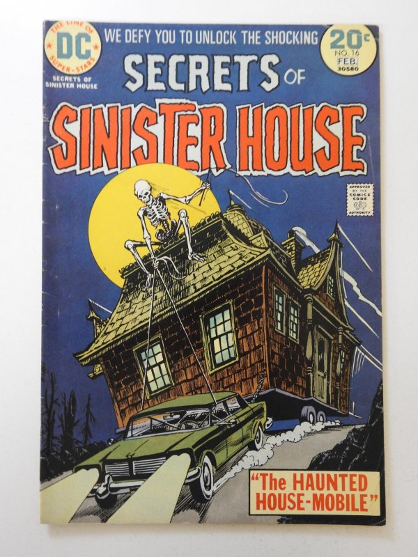 Secrets of Sinister House #16 (1974) Sharp VG/Fine Condition!