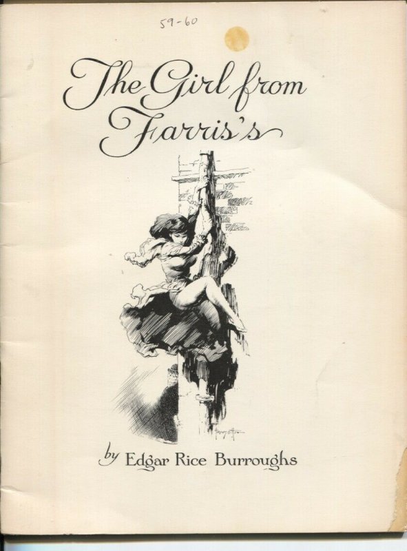 Burroughs Bulletin #39 1976-Girl From Farris's-Edgar Rice Burroughs-Frazett...