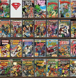 Huge Lot 140+ Comics with Fantastic Four, Marvel Super Heroes, Gunfire & More!