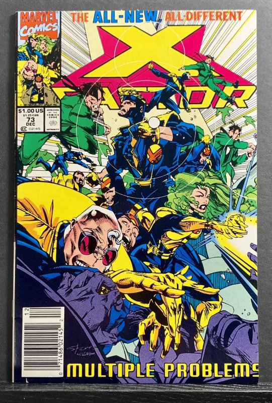 X-Factor #73 (1991) Larry Stroman / Al Milgrom Cover Newsstand Variant