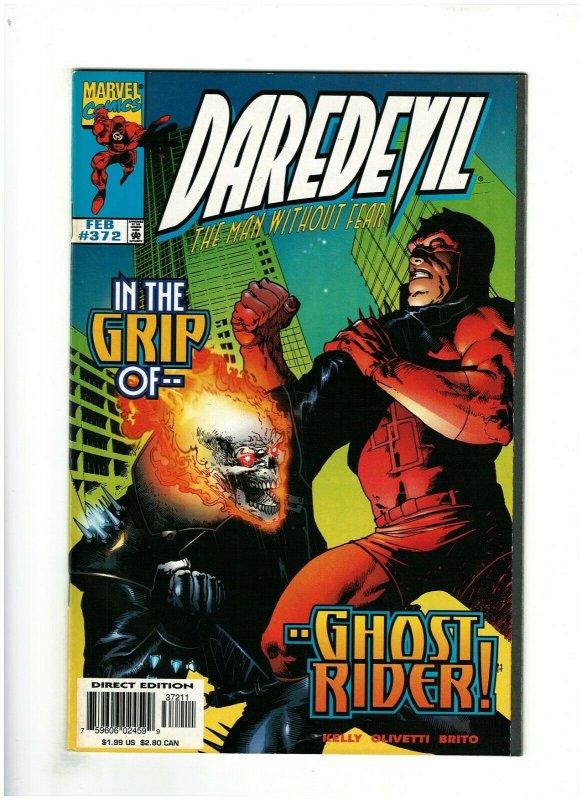 Daredevil #372 VF+ 8.5 Marvel Comics 1998 vs. Ghost Rider