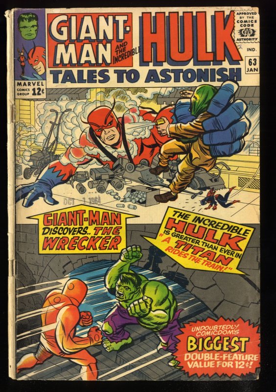 Tales To Astonish #63 GD/VG 3.0 Qualified Read Description! 1st Leader!
