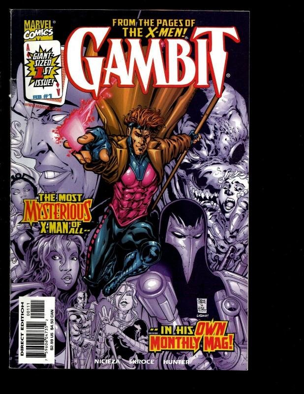 Lot Of 11 Gambit Marvel Comics # 1 2 3 1 2 3 4 6 7 8 9 Limited Series X-Men EK10