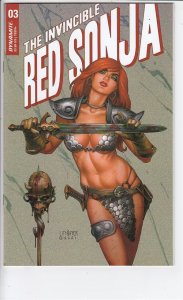 INVINCIBLE RED SONJA (2021 DYNAMITE) #3 VARIANT CVR B LINSNER