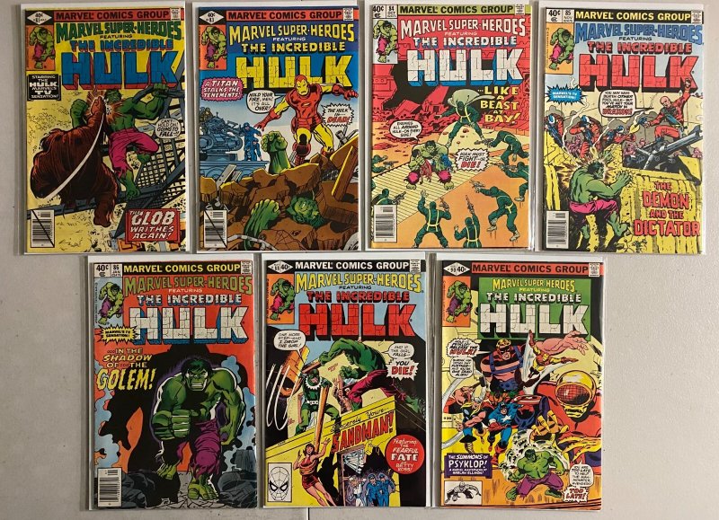 Marvel Super Heroes lot #36-90 Hulk reprints 1st Series (avg 4) 39 diff (1973+)