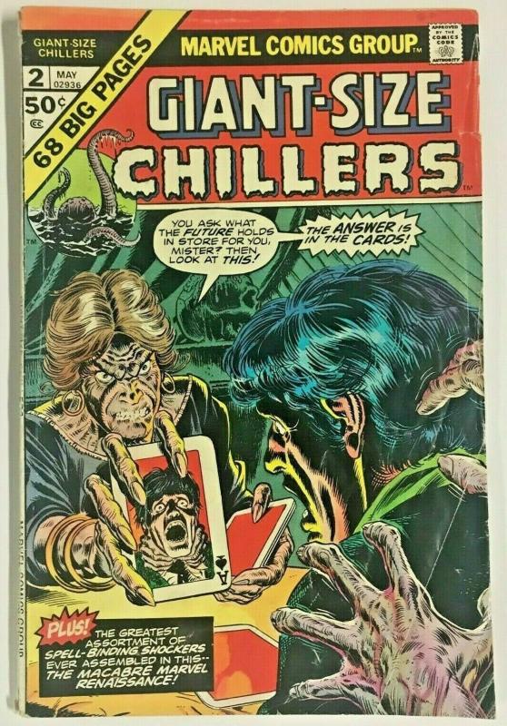 GIANT-SIZE CHILLERS#2 VG 1975 MARVEL BRONZE AGE COMICS