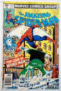 The Amazing Spider-Man #212 (NS)(VG/FN)(1981) 1ST APP HYDRO-MAN