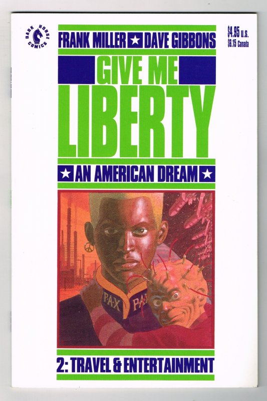 Give Me Liberty #2 Travel Entertanment 1990 Dark Horse Frank Miller Dave Gibbons