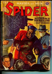 Spider 9/1941-Popular-Spider and The Deathless One-Oriental Villain-pulp-VG-