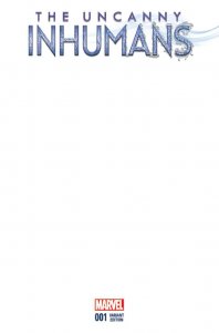 Uncanny Inhumans, The (2nd Series) #1A VF ; Marvel | Blank Variant