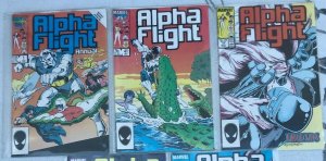 ALPHA FLIGHT #1 ANNUAL, 41, 46, 47, 50 5PC LOT (VF/NM) DOUBLE-SIZE ISSUE!! 1987