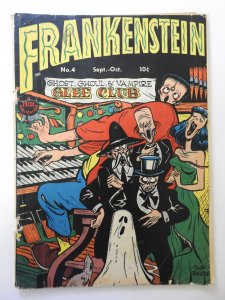 Frankenstein #4 (1946) GD Cond cover detached, 1/2 page length tear 1st page
