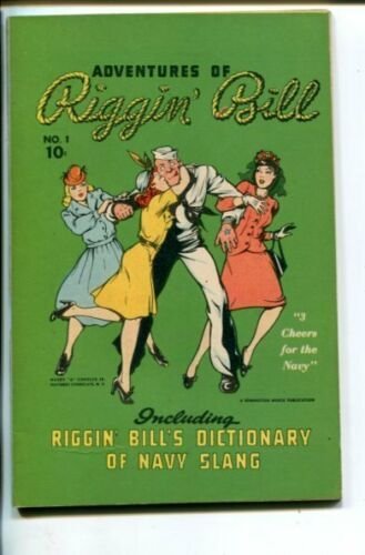 ADVENTURES OF RIGGIN' BILL #1-1940'S-WWII COLOR COMICS-SOUTHERN STATES-nm/mint 